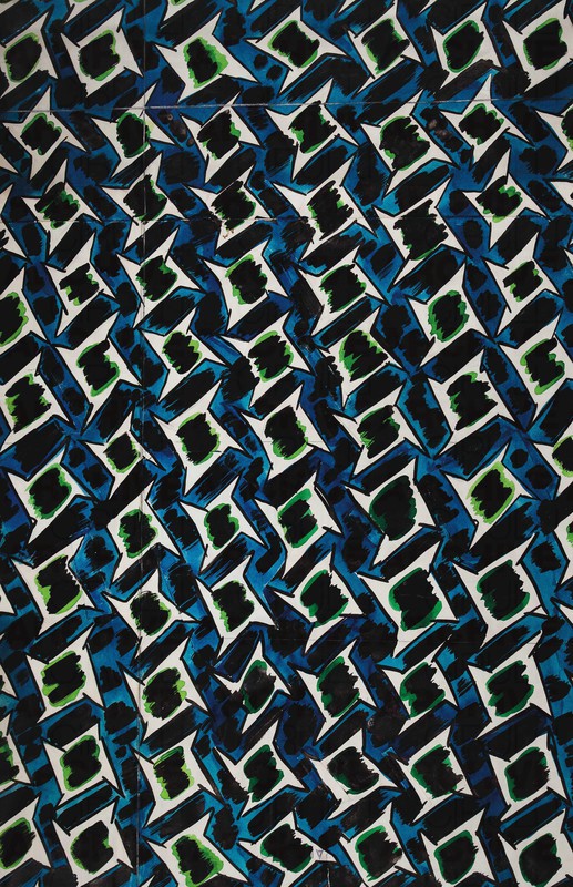 Progetto grafico di tessuto per X Triennale di Milano