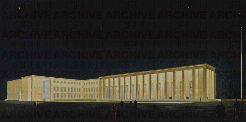Esposizione Universale di Roma 1942 Palazzo degli Uffici Studio per illuminazione