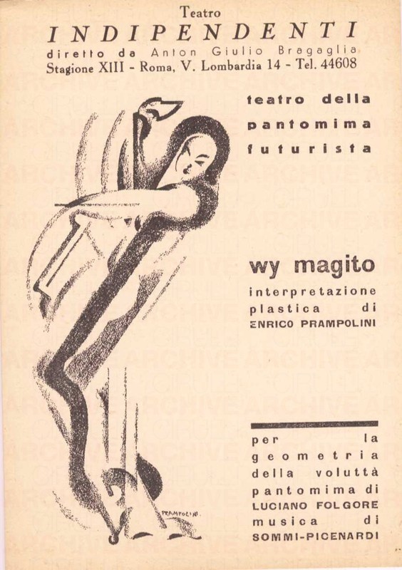 Teatro Indipendenti
wy magito interpretazione plastica di Enrico Prampolini