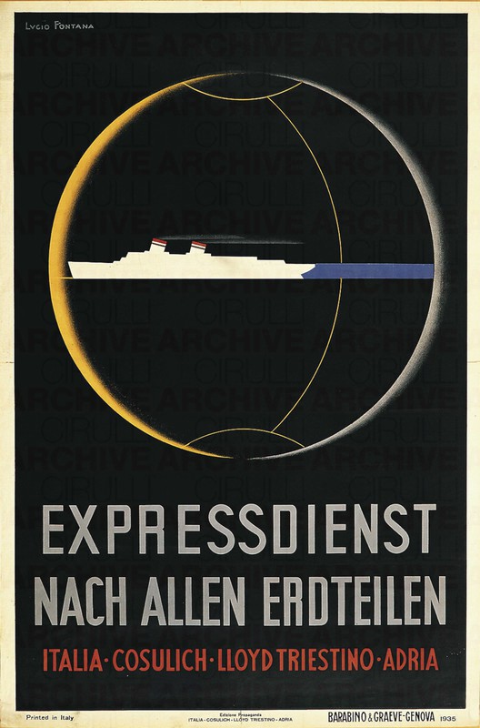 Express Service. All over the World. Italy, Cosulich, Lloyd Triestino, Adria (United Fleet)